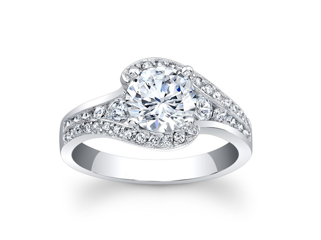 custom modern engagement rings san diego
