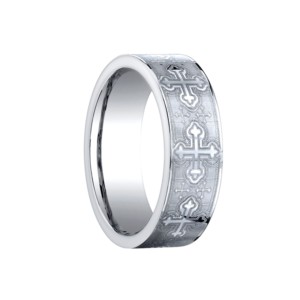 mens cobalt chrome ring by benchmark rings