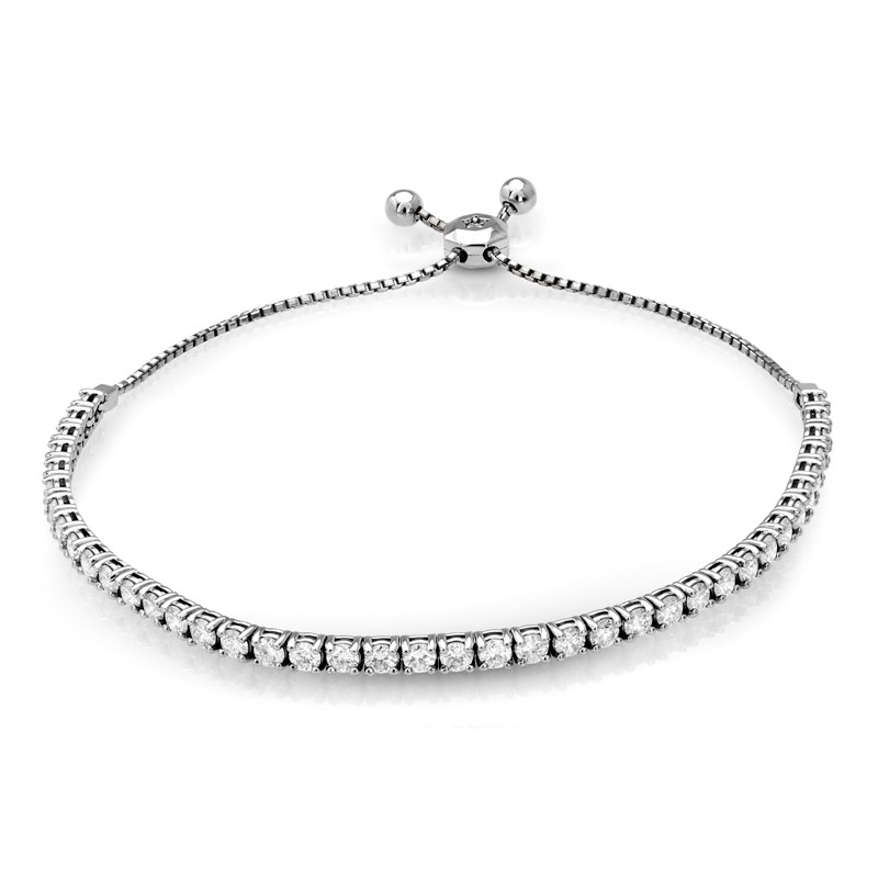 Adjustable Diamond Tennis Bracelet