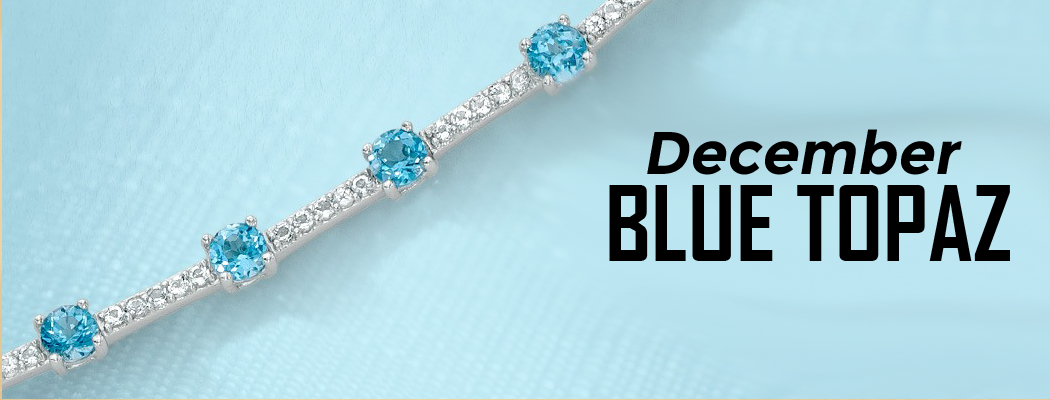 Blue topaz birthstone jewelry for sale
