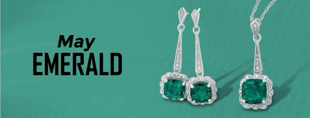 Emerald birthstone jewelry for sale