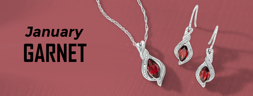 Garnet birthstone jewelry for sale